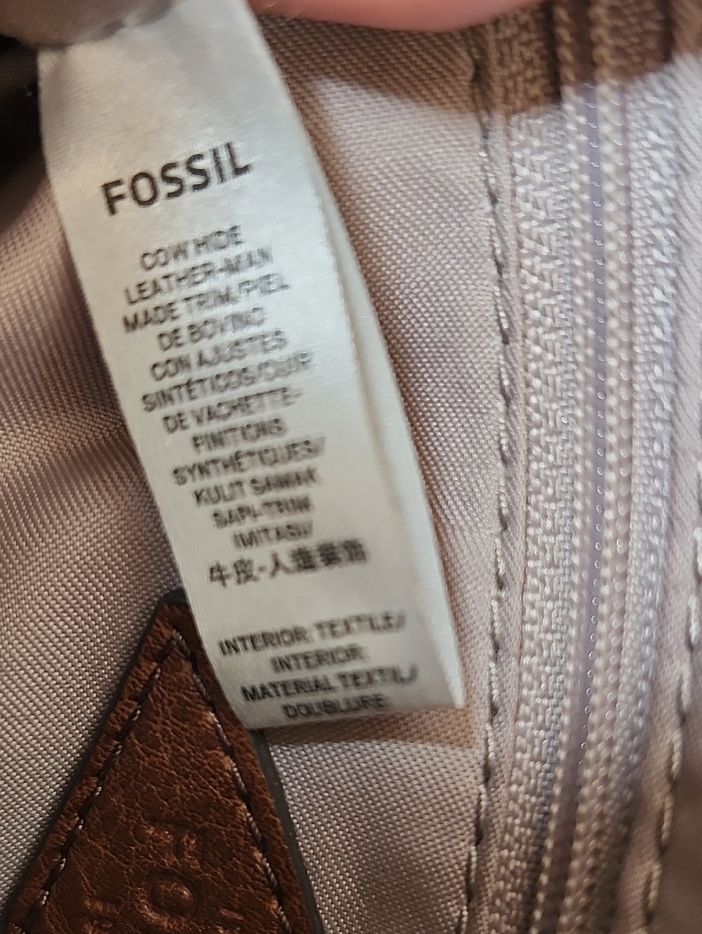 FOSSIL FIONA LEATHER CROSSBODY BAG - Picture 9 of 16